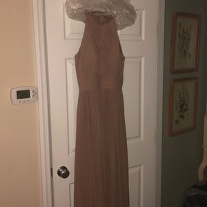 New Bill Levkoff Latte colored bridesmaid dress
